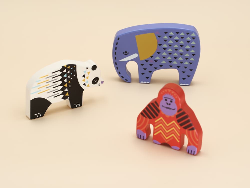 Figurines Animaux sauvages en bois