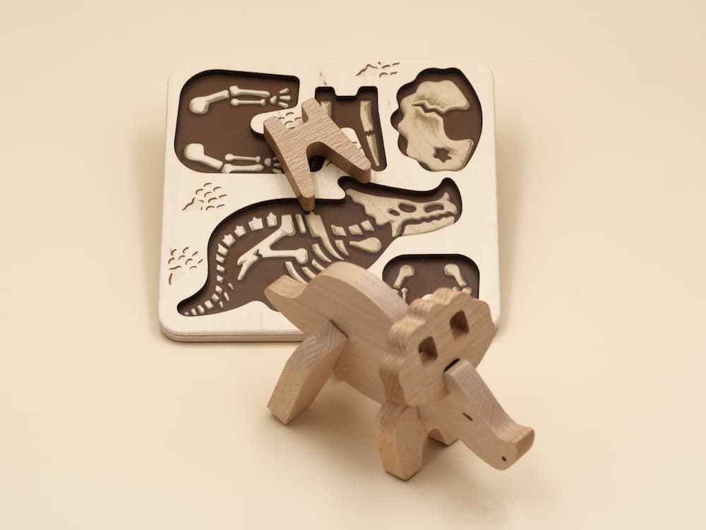 Puzzle 3D Tricératops