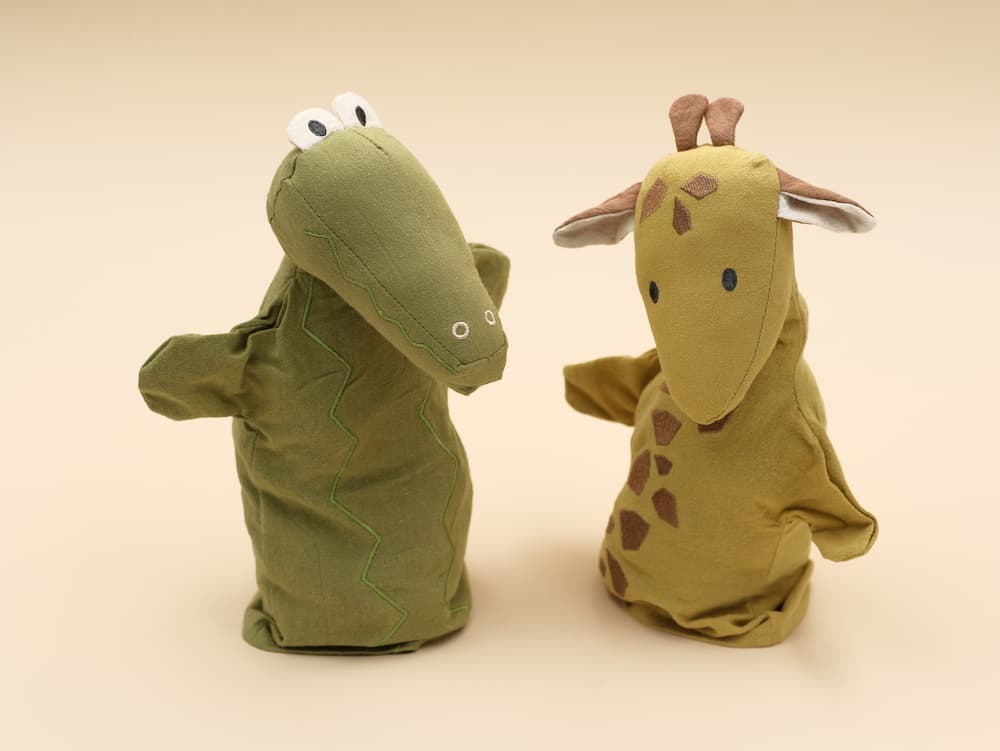 Marionnettes La Girafe et le Crocodile