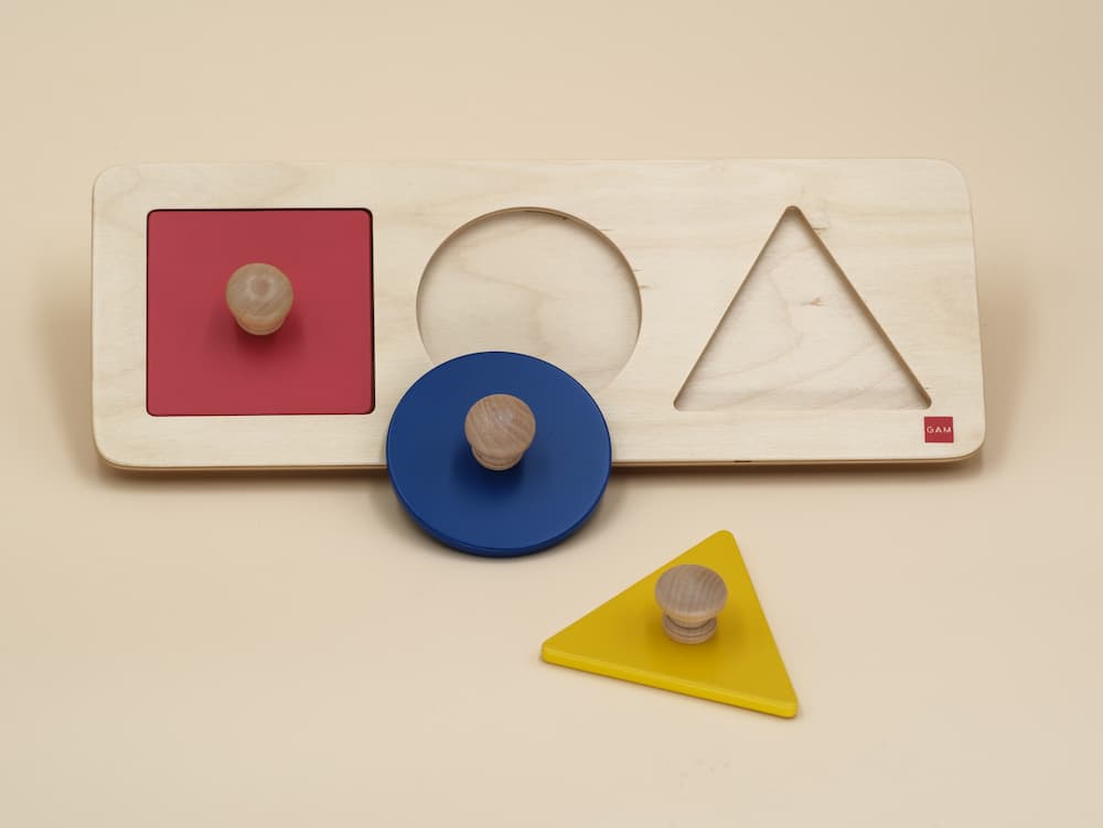 Puzzle d'encastrement géométrique Montessori
