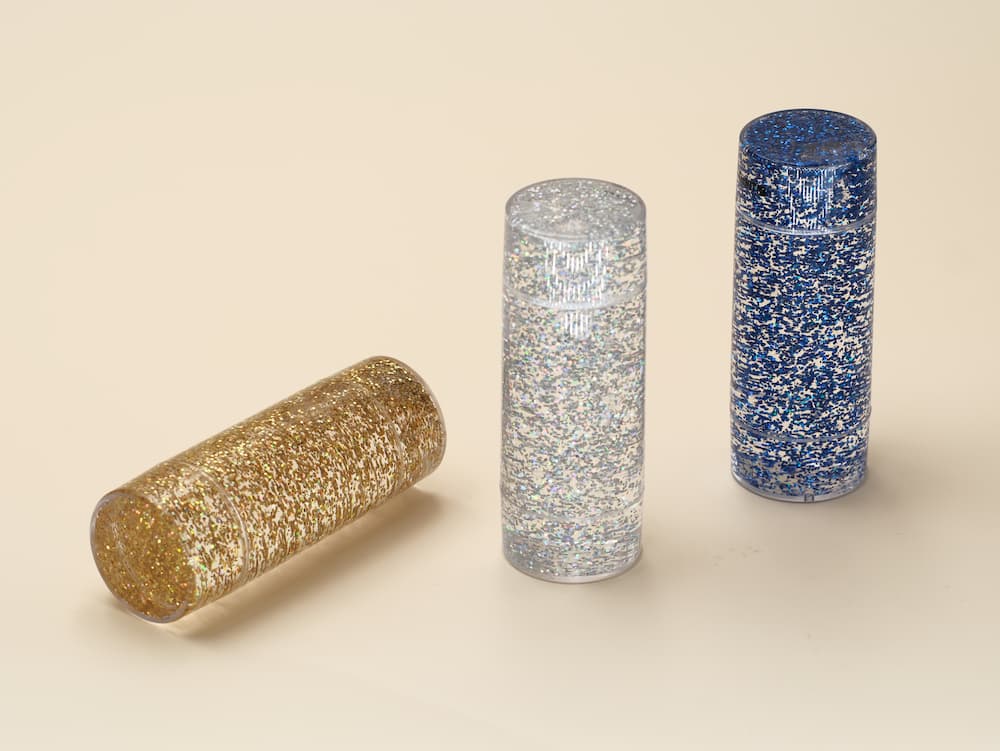 Bouteilles sensorielles paillettes tourbillionnantes