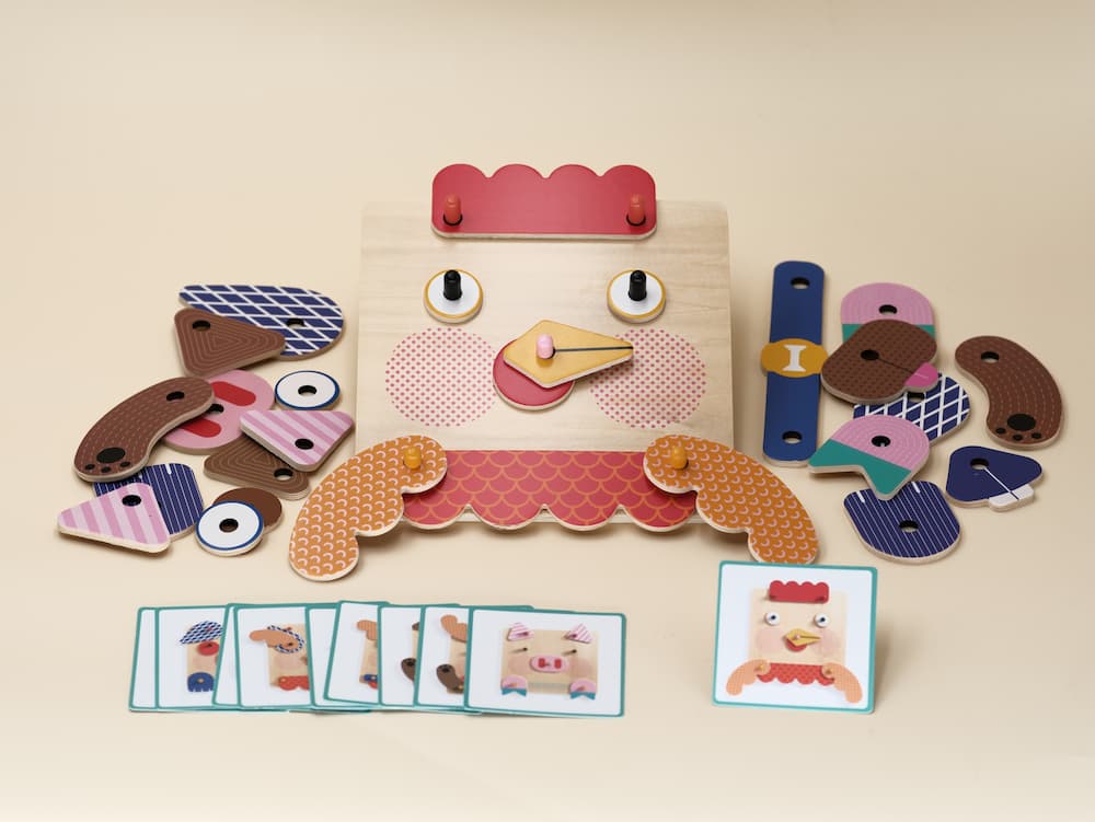 Jeu d'assemblage animaux