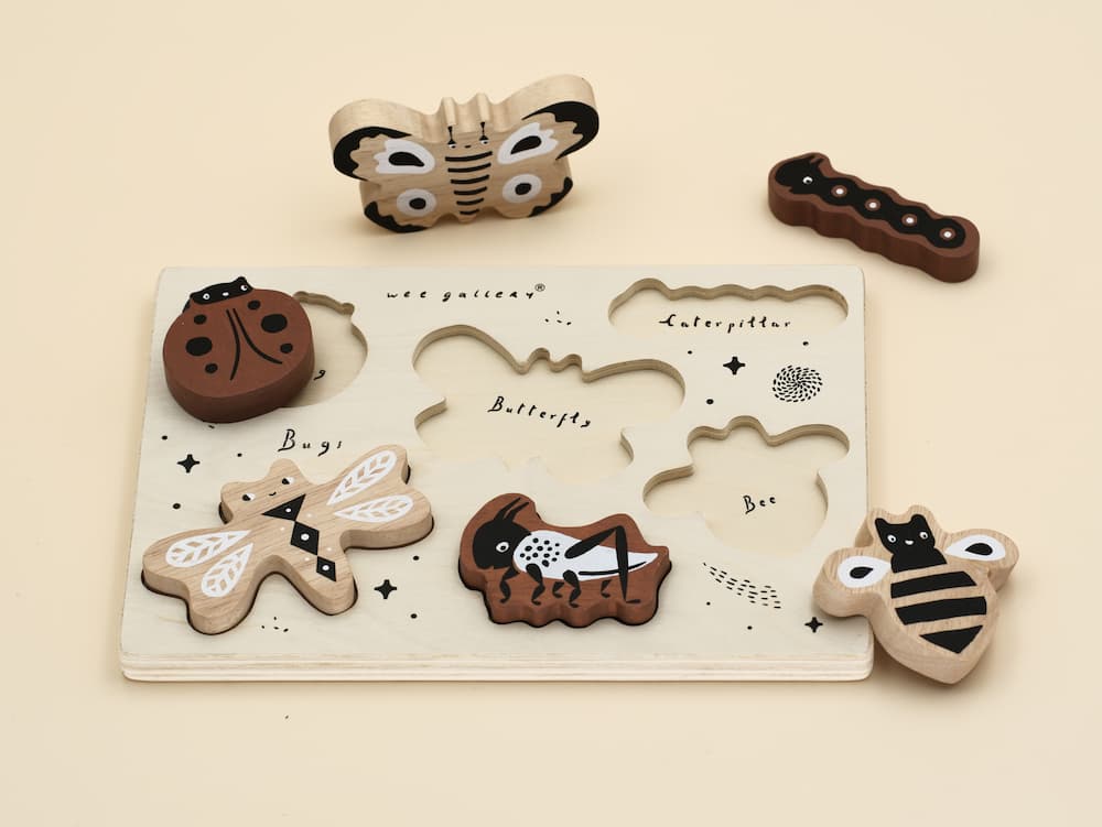 Puzzle en bois insectes