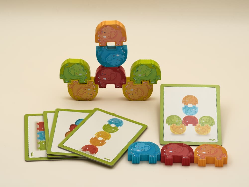 Jeu d’équilibre et de reproduction éléphant