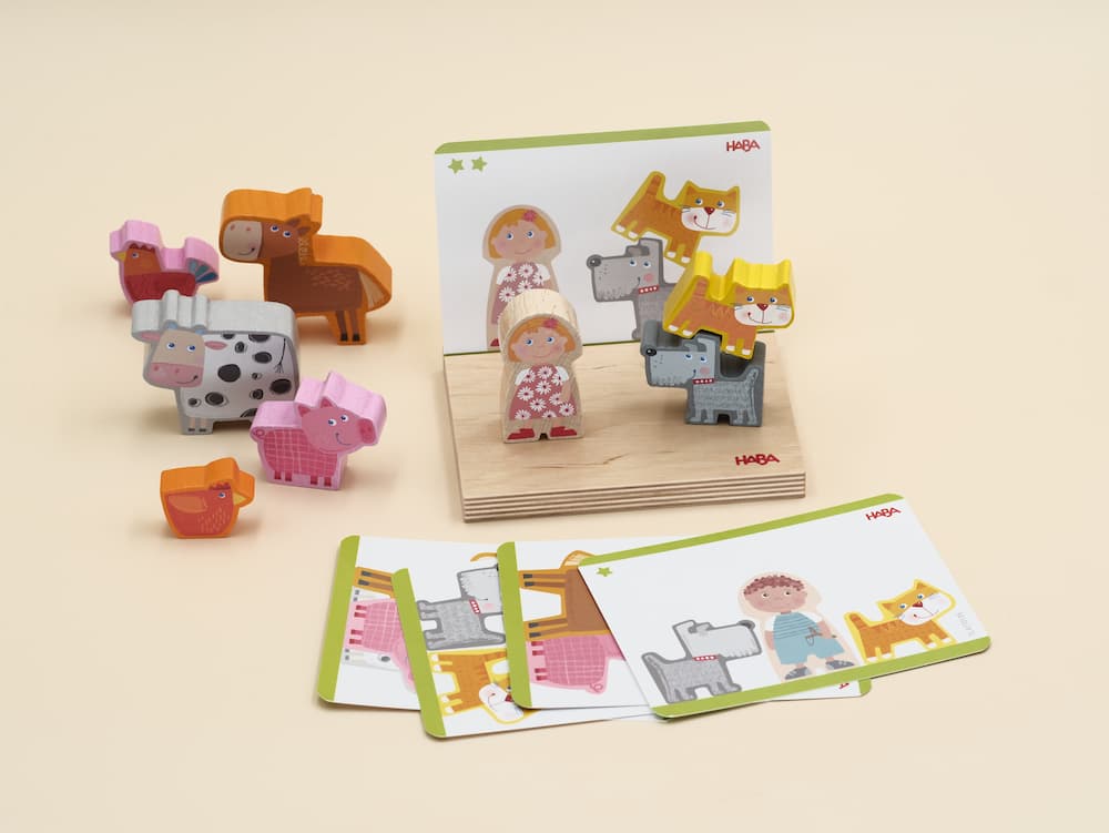 Jeu à empiler 3D : A la ferme