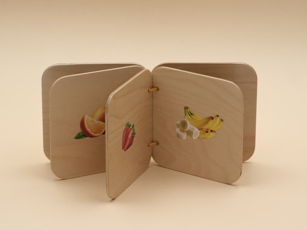 Les fruits imagier en bois