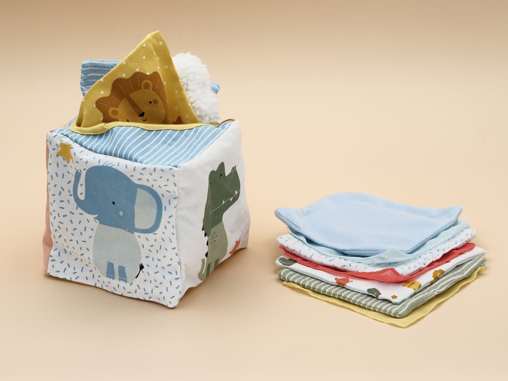 Boîte à mouchoirs sensoriels