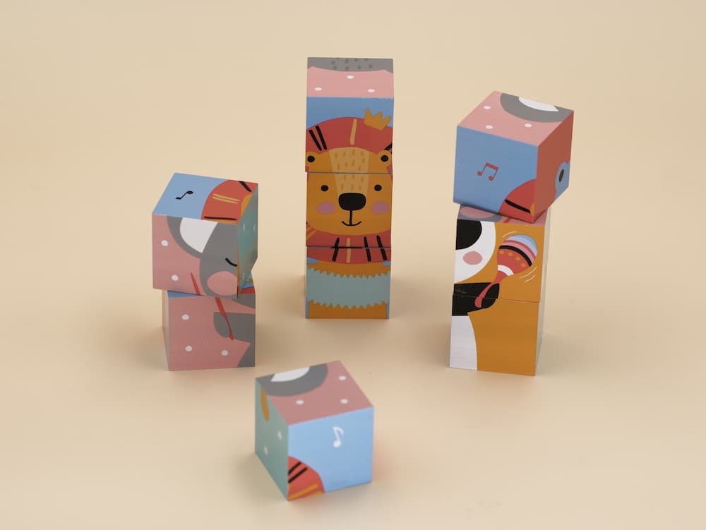 Puzzle cubique animaux