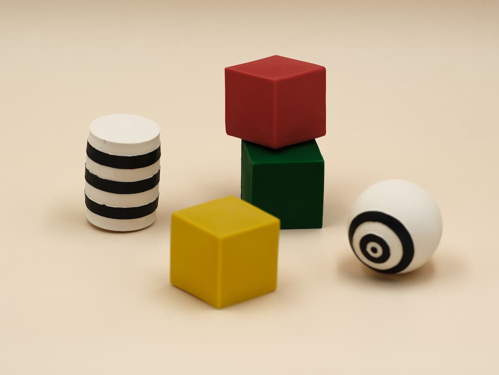 Formes géométriques en caoutchouc naturel